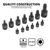 NEIKO 10281B Impact Torx Bit Socket Set, 1/4", 3/8" and