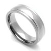 DoubleAccent 6MM Comfort Fit Titanium Wedding Band High Polish Domed