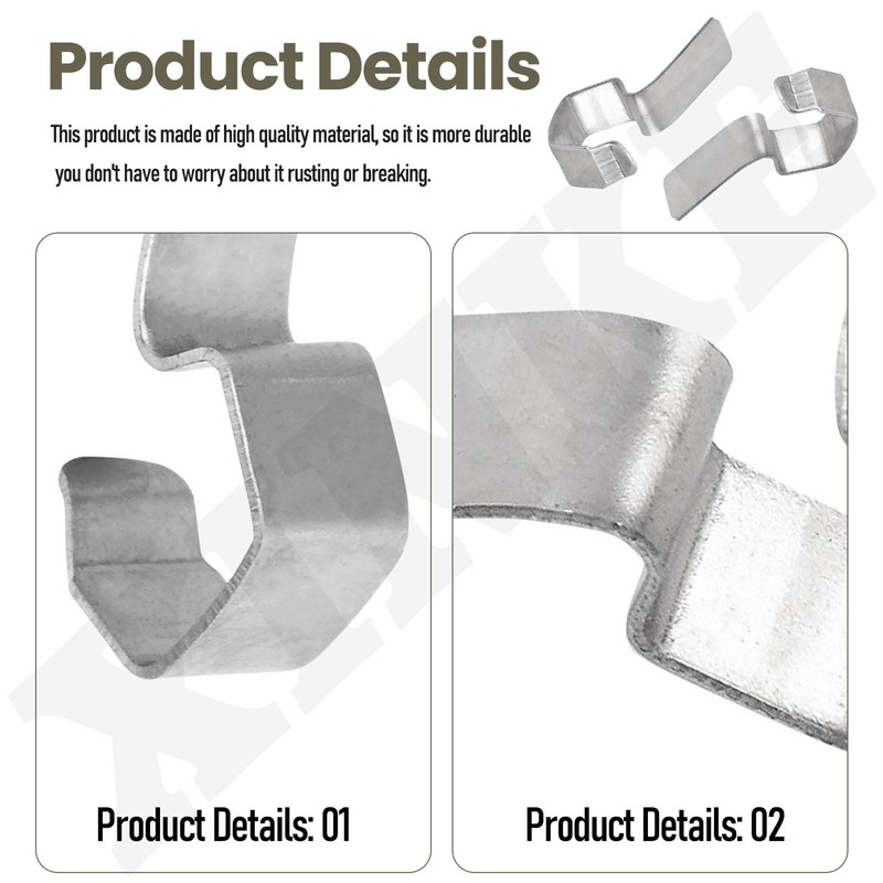XINKE 24 Pcs Jar Stainless Steel Clips/Clamps for 6 Jars,