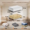 Bamboo Under Bed Storage Containers with Wheels, Rolling Under the