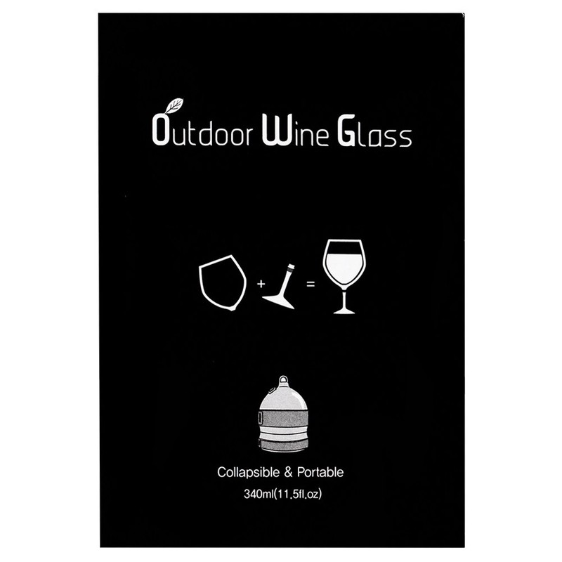 BOSO Portable Collapsible Plastic Wine Glass (BPA Free) with a
