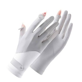 NociHah Summer-UV-Protection-Gloves Full Finger - Ultra Thin Sunblock Cyling Gloves for Women Touch Screen Non Slip Travel Driving Golfing Glove