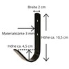 AMKA Bridle Holders, Bridle Hooks, Pack of 5, Wall Hooks,