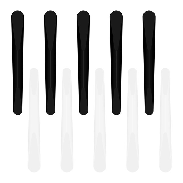 vesaneae 10 Pcs Small Cosmetic Spatulas, 4.2 Inch Plastic Spatula,