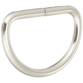 Ichinen Access Family Tool 56412 D-Ring (Wire Diameter 0.1 inch (2.5 mm) Inner Width 0.8 inch (21 mm) Silver Pack of 30