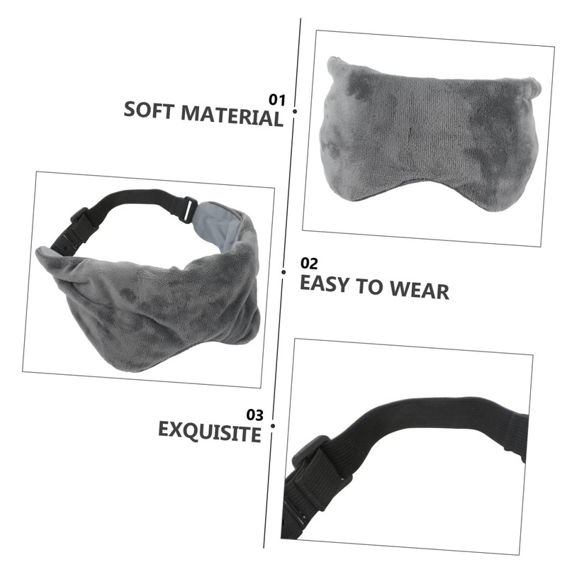 BIUDECO Weighted Cotton Eye Mask Comfortable Dual Use Blackout Sleep