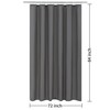 ALYVIA SPRING Extra Long Fabric Shower Curtain Liner Waterproof -