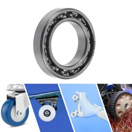 ACROPIX 6802 Deep Groove Ball Bearings 15x24x5mm P5 Open Type Lubricated Bearings 1 Pc Car Scooter Skateboard Wheel Universal Silver Tone