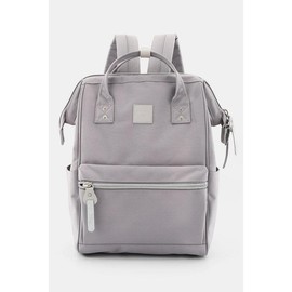 Himawari Water Resistant Canvas Backpack Bag with Side Pockets - Large Size - Color: Gray, Size: One Size