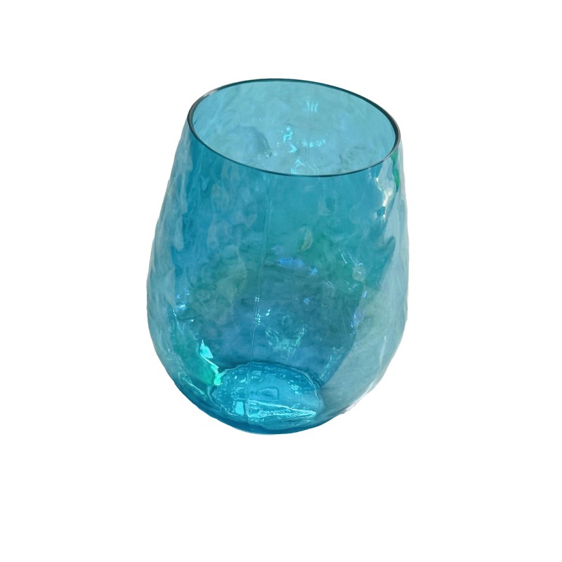Aqua Greenbrier 19oz Aqua Blue Plastic Pebble 5” Tall Tumbler