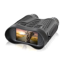 Maswater Night Vision Binoculars 4K Shooting 36MP Resolution Night Vision Scope, 3.2 Inch LCD Screen, Digital Infrared, Night Vision Binoculars with Shooting Function, Video Recording, Starlight Level