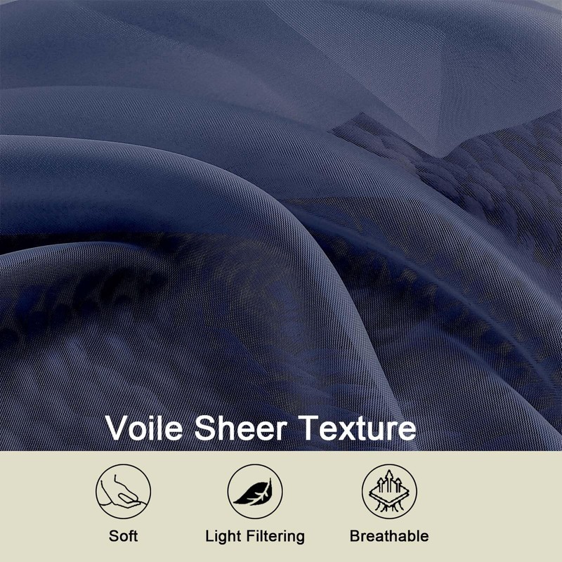 WelvetBLK Cafe Curtains 36 Inch Length Tier 2 Pieces, Modern