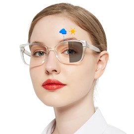 OCCI CHIARI Blue Light Blocking Photochromic Reading Glasses 3.5 Large Sunglasses Readers(1.0 1.5 2.0 2.5 3.0 3.5 4.0)