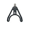 Deluxe U-shaped rod rest black
