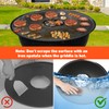 Charkettle Round Griddle Flat Top Plate with Support Rack, Compatible