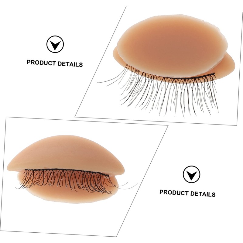 MERRYHAPY Eyelash Extension Kit Lash Training Head Makeup Practice Accessory