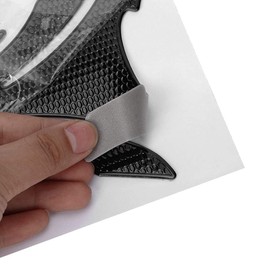 KIMISS Oil Sticker,3D Motorcycle Gas Oil Fuel Sticker Pad Decals Decoration(Black)