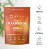 Flaxseed Oil Capsules 2000mg | 120 Vegan Softgels | High