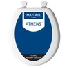 Mayfair Athens Toilet Seat, Easy Clean Hinges and Durable Wood