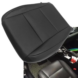 SecosAutoparts Front Driver Side Bottom Replacement Perforated Microfiber Leather Seat Cover #LA21 or LB20 Black Compatible with Lexus ES300h ES350 2013 2014 2015 2016 2017 2018