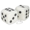 12 Pack Bell Automotive 33603 Hanging Fuzzy Dice - White