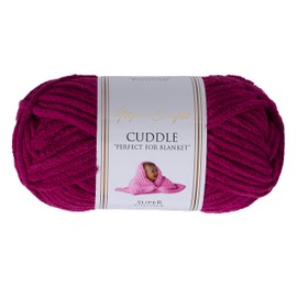 Utopia Crafts Cuddle Super Chunky Chenille Soft Yarn for Knitting and Crochet, 100g - 60m (Purple)
