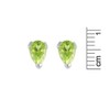 Ivy Gems 9ct White Gold Peridot Tear Drop Small Stud