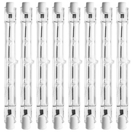 YIIFELL Pack of 8 R7s Halogen Bulbs R7s 118mm 500W AC220-240V 2800K Warm White Dimmable Halogen Lamps for Lighting Home, Work, Floor Lamp etc