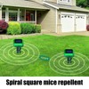 Gopher Repellents,Waterproof Solar Mole Repellents Ultrasonic | Waterproof Animal Control