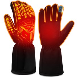 Svpro Heated Gloves, Warm Winter Gloves Men Women Touchscreen Ski Gloves Thinsulate Thermal Gloves Windproof Cycling Gloves for Skiing, Hiking, Cycling, Motorcycling