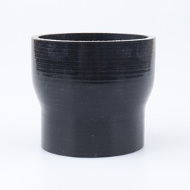 AC PERFORMANCE ID 3" to 2.5" (76mm to 63mm) Straight Reducer, Length 3" (76mm), 3-Ply Reinforced, Universal Automotive Pure Silicone Hose, Black