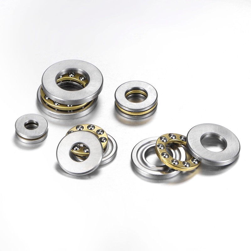 sourcing map 4pcs F8-22M Miniature Thrust Ball Bearings 8mm Bore