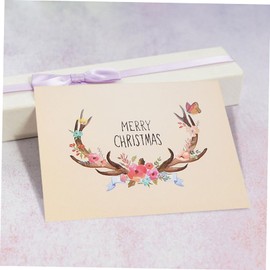 CAXUSD 5 Sets Vintage Christmas Greeting Envelope Set Retro Card Envelopes for Holiday Wishes for Presents Invitations and Seasonal Celebrations Unique Design with Thickened