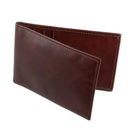 Ansho Men's Ultra Thin Card Case, Ultra Thin, 0.2 inch (4 mm), Genuine Leather, Lightweight, Slim, Wallet, IC Card Compatible, Holds 5 Cards, Cowhide Leather, Baron Leather, No Coin Purse, Pocket