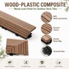 Ripeng Teak 12 Pack Wood Deck Tile Edge Trim Set