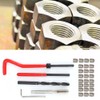 30Pcs Thread Repair Kit Stainless Steel Twisted Drill Wrench Threaded