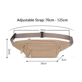 Waist Pack with Water Bottle Holder, Lightweight Fanny Pack Waist Bag with Adjustable Strap Belt for Hiking Running Walking Cycling Dog Outdoor Travel