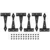 sourcing map 4 Inch Door Tee Hinge, 6Pcs t Strap
