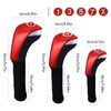 Andux 5Pcs/Set PU Golf Wood Club Head Covers 460cc Driver
