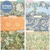 The Gifted Stationary 12 Pack William Morris Floral File Folders,