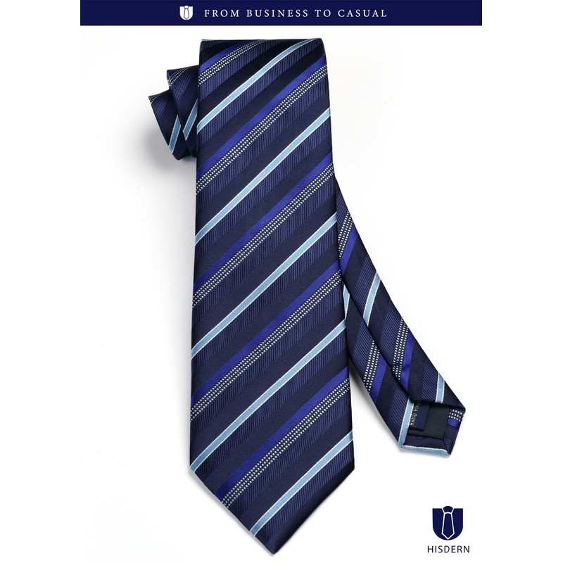 HISDERN HTC-04S Men's Necktie, Chief Set, 40 Patterns, Business, Weddings,
