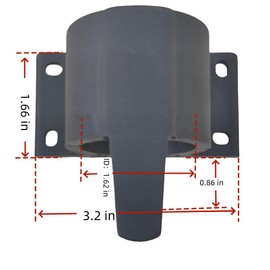 Patcae Replacement 7-Way Round Trailer Harness Plug Protector 7 Pin Trailer Cover Holder for Towing Trailer Camper RV Boat