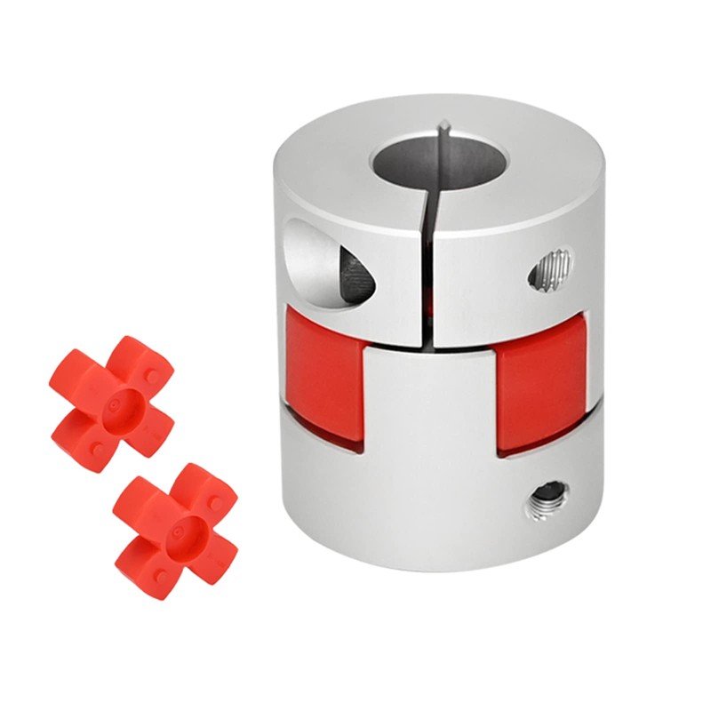 D20*L25 Flexible Shaft Coupling, 6.35mm to 8mm Bore, Aluminum Plum