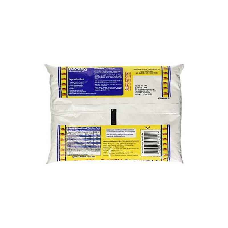 Amafil Sour Manioc Starch 35.2 Oz | Polvilho Azedo 1kg