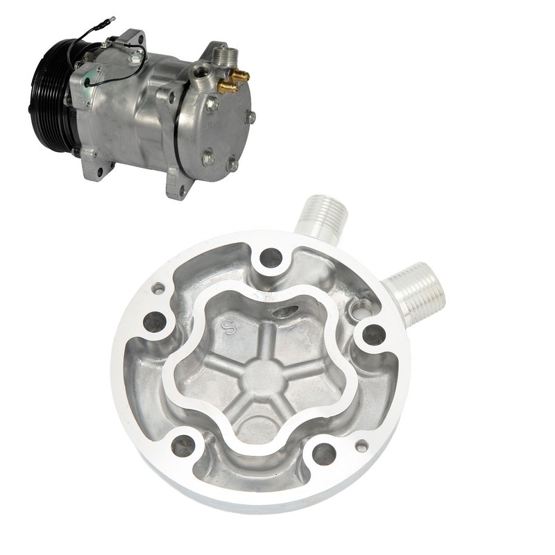 AC Compressor Cylinder Head Rear Cover 57009630 Replacement for Sanden