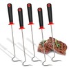 5Pcs Food Flipper Turner Hooks, Stainless Steel BBQ Turner Hooks