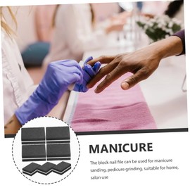 FRCOLOR 100pcs Professional Manicure Dual Sided Mini Block Nail File Sponge for Nail Art Practice