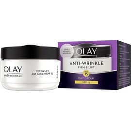 Olay Anti-Wrinkle Firm & Lift SPF 15 Day Cream, Anti-ageing Moisturiser, 50ml