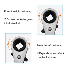 wirepool Ratcheting Air Conditioner Service Wrench Four Different Models Ratchet Spanner Easy Steering Bend Wrench for Refrigeration Equipment Repair Tool