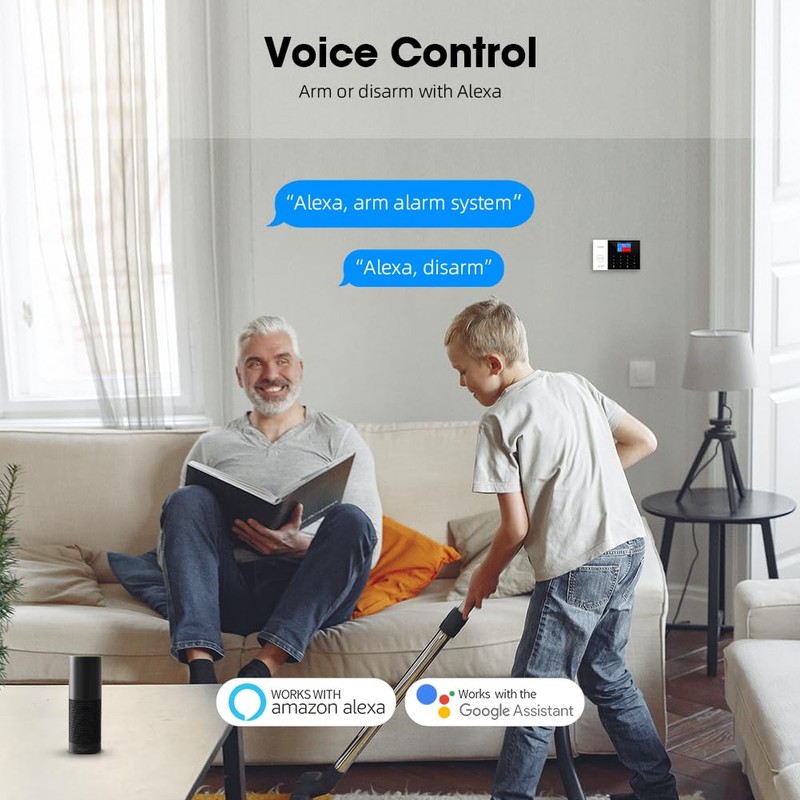 XNH GSM/WLAN Smart Home Security System, Home Alarm System with